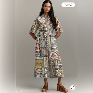 ALÉMAIS Tommasina Linen Shirt Dress